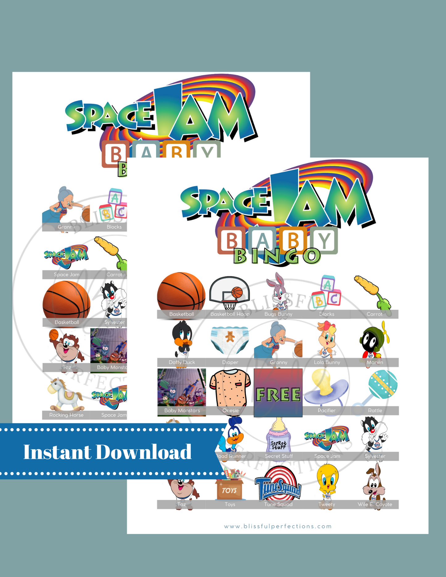 BABY Space Jam Bingo - Baby Looney Tunes