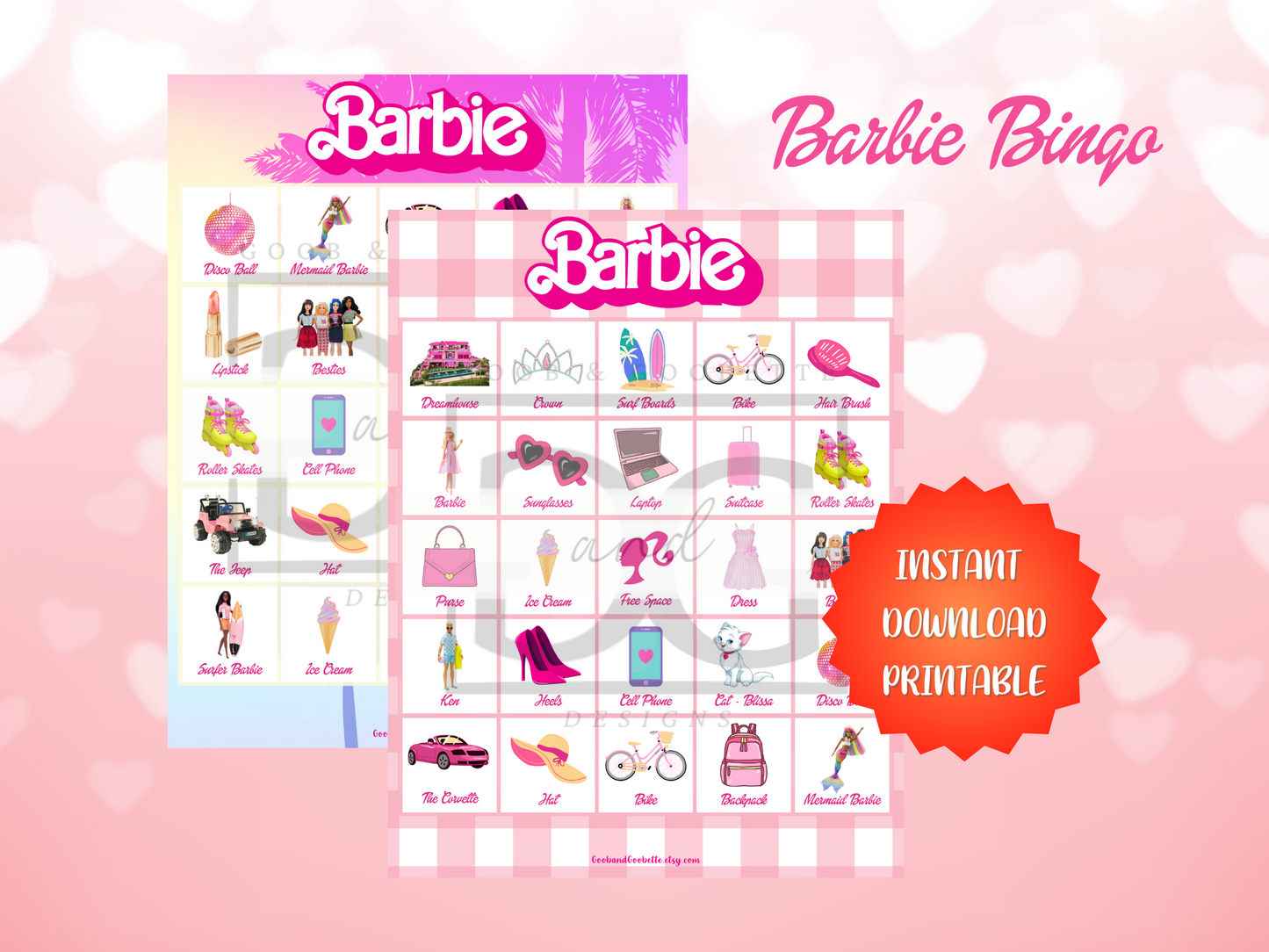Barbie Bingo Game (10 Players)