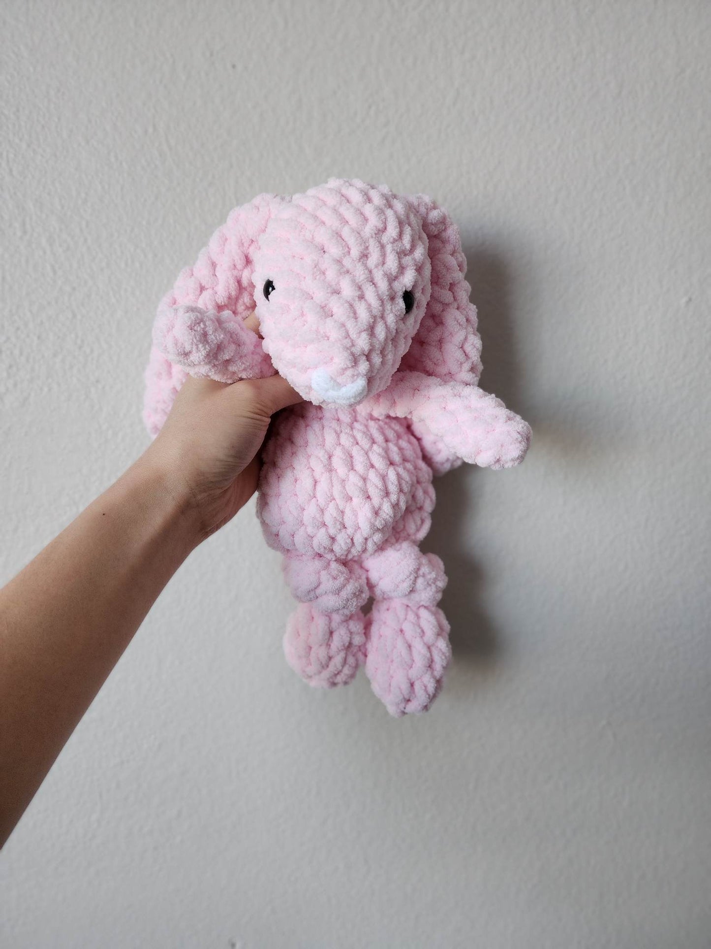 Mini Honey Bunny Snuggler - Baby Pink & Coral Blossom