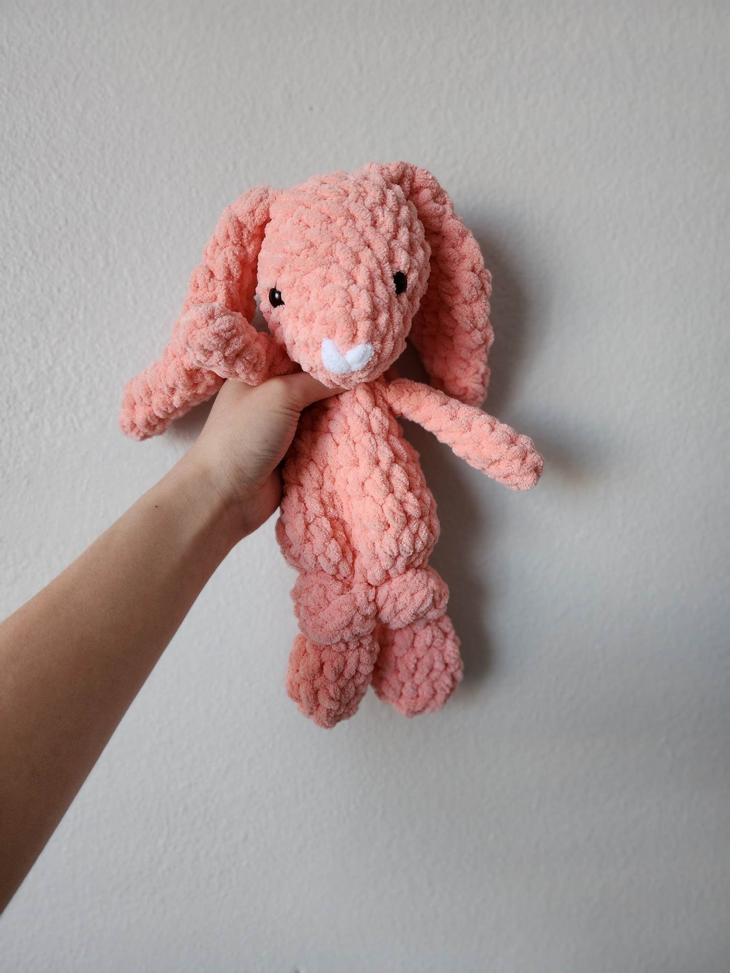 Mini Honey Bunny Snuggler - Baby Pink & Coral Blossom