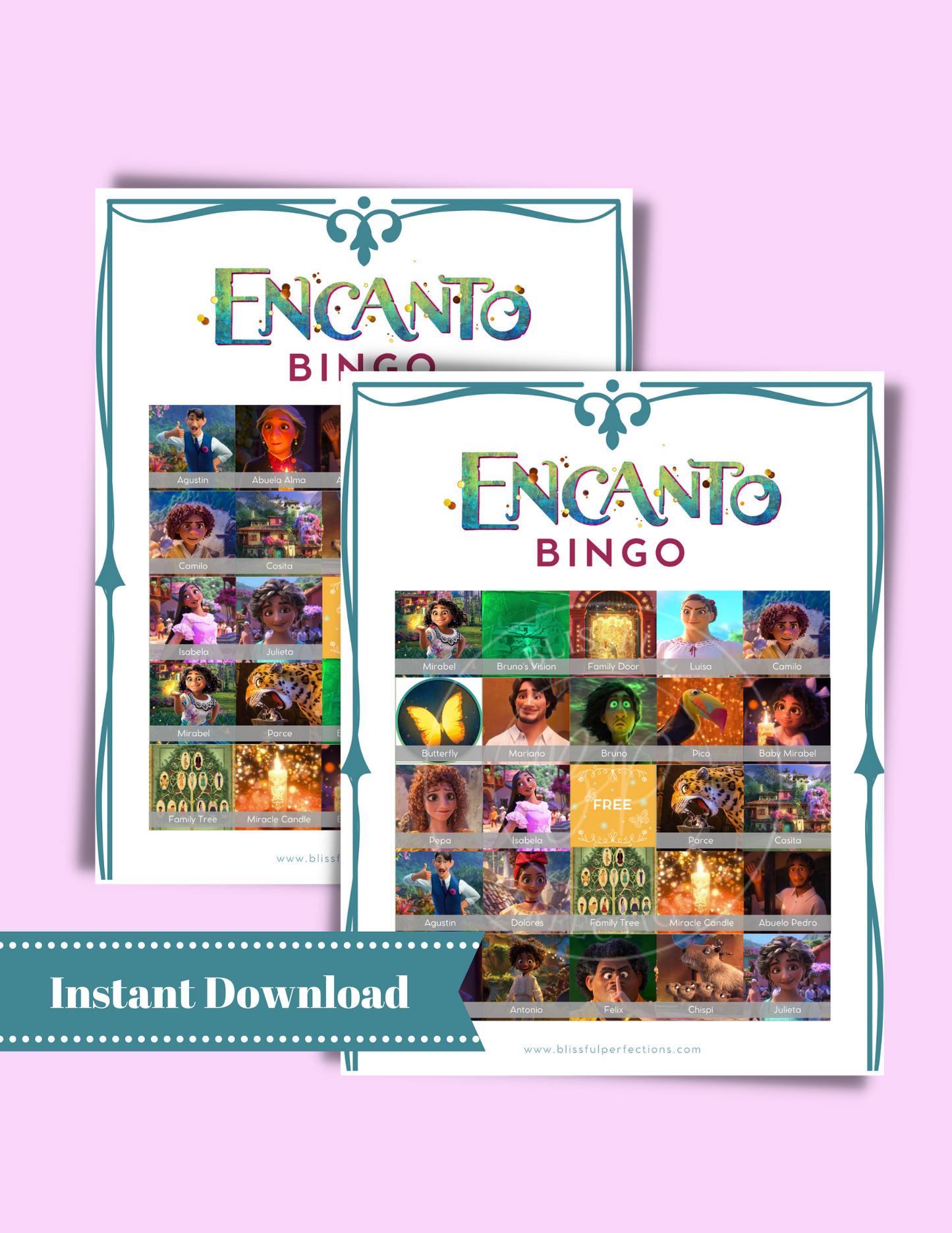 Encanto Bingo Game - Mirabel Birthday Bingo