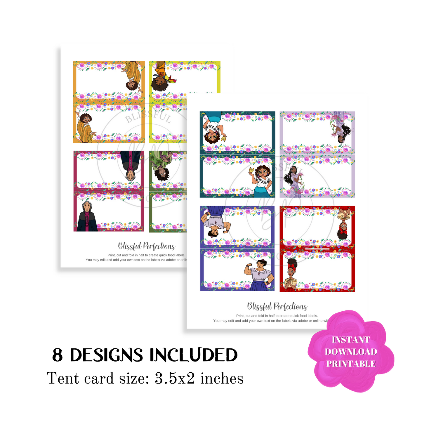 Encanto Food Tent Cards - Encanto Place Cards