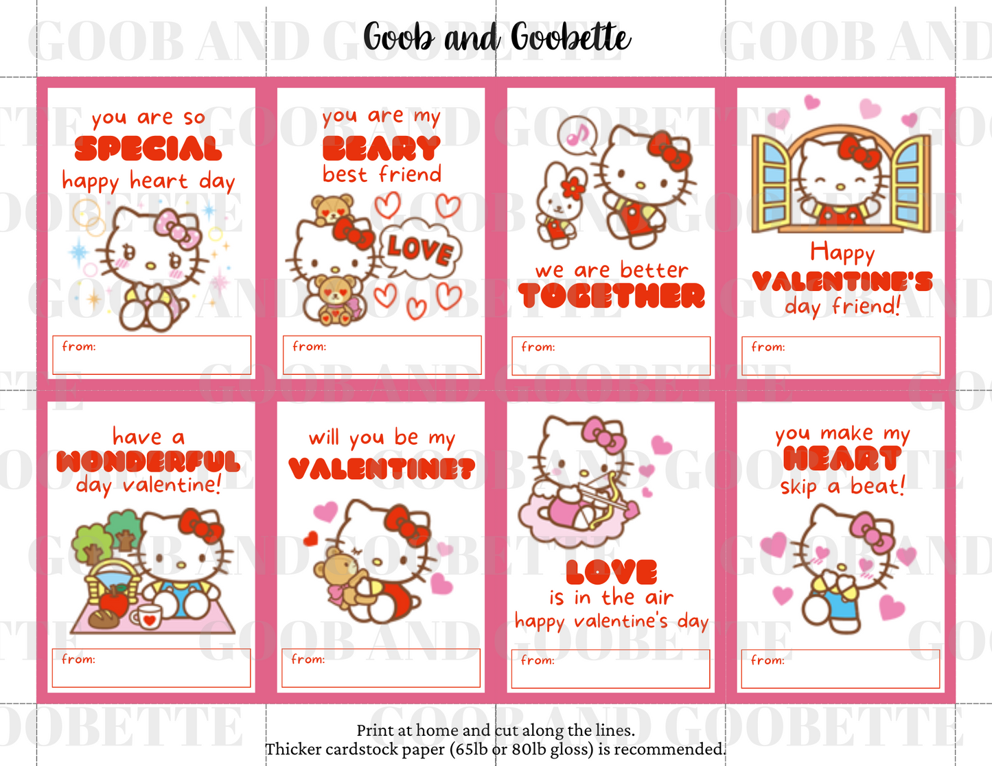 Hello Kitty Valentines