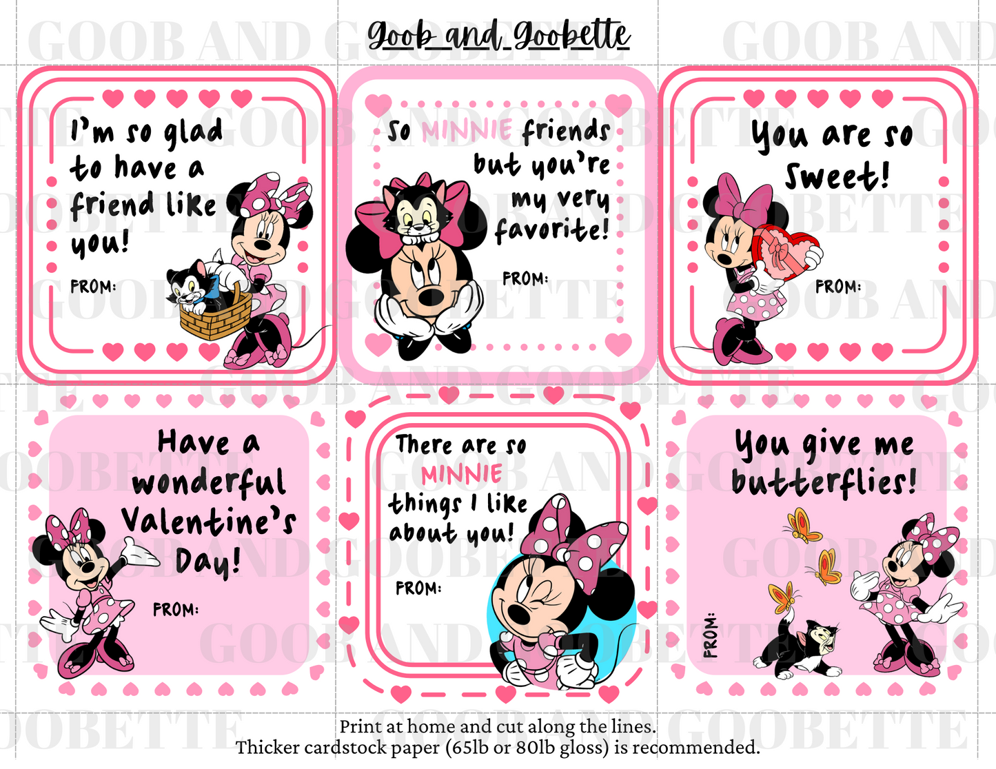 Minnie Mouse Valentines