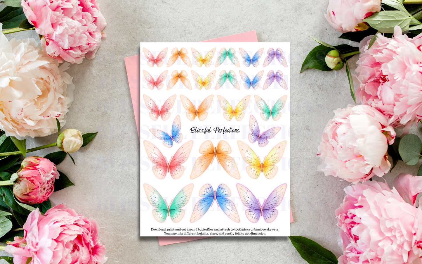 Pastel Butterfly Toppers
