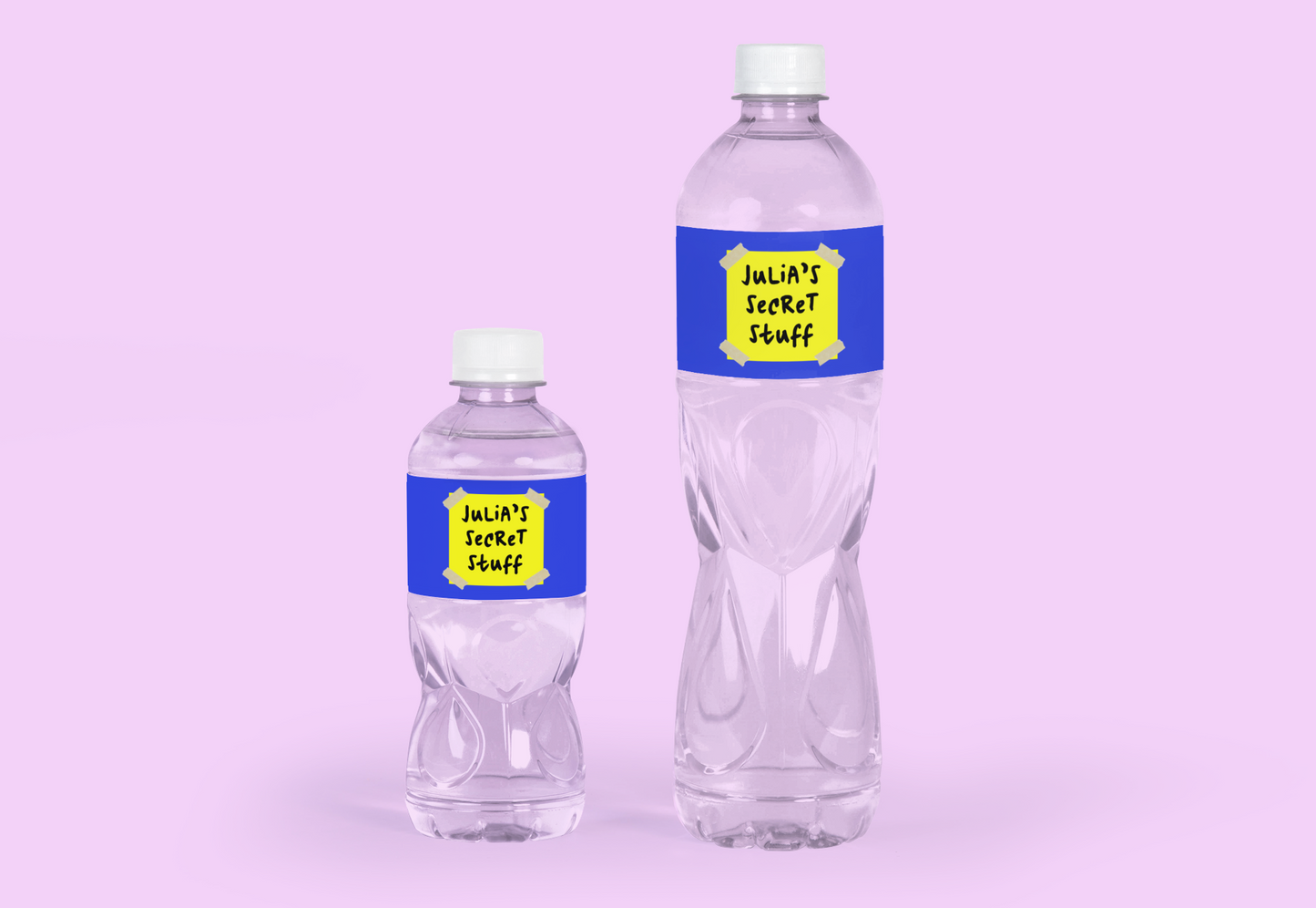 Space Jam Michael's Secret Stuff Labels - Custom Space Jam Secret Stuff Water Bottle Labels