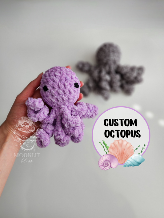 Custom Octavia Octopus NICU Octopus Plush - NICU Gift