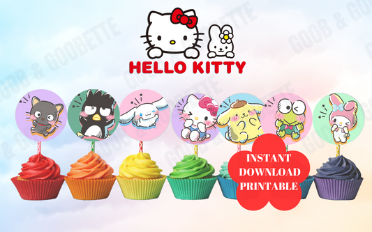 Sanrio Friends Cupcake Toppers