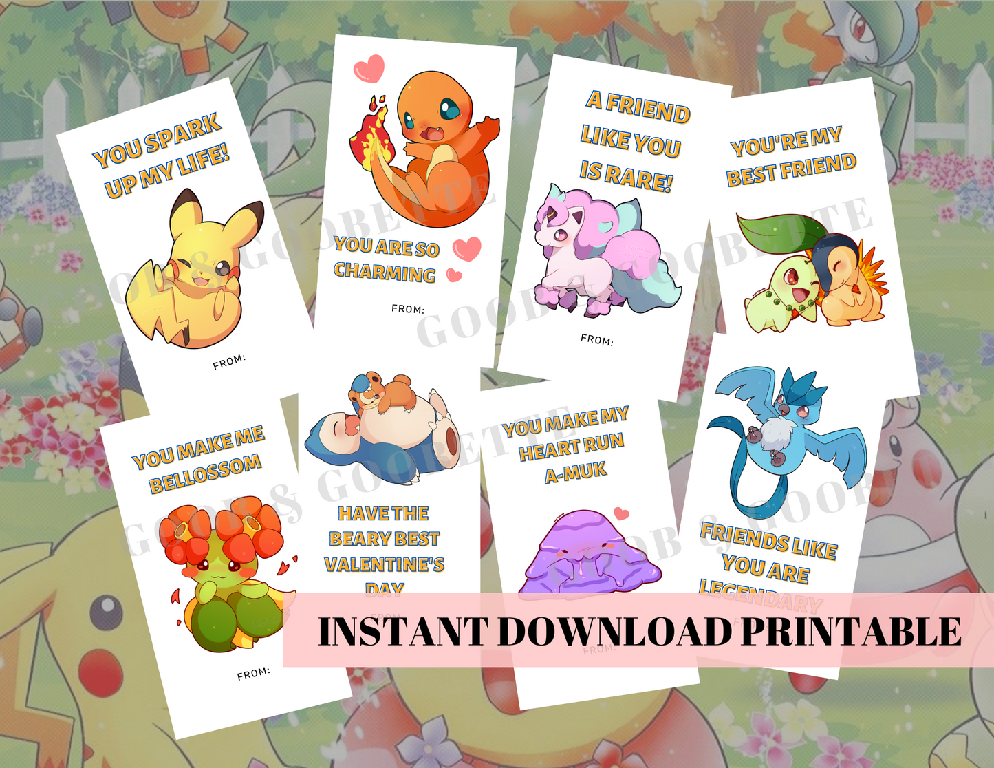 Pokemon Valentine Cards Blissful Perfections x Goob & Goobette Designs Pokemon Valentine Cards Blissful Perfections x Goob & Goobette Designs
