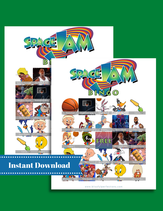 Space Jam Bingo - Michael Jordan Space Jam Bingo Game
